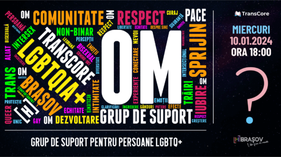 GRUP DE SUPORT PENTRU PERSOANE LGBTQ+ | 10.01.2024 @ 18:00