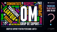 GRUP DE SUPORT LGBTQ+ | 15.02.2023 @ 18:00