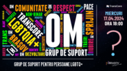 GRUP DE SUPORT PENTRU PERSOANE LGBTQ+ | 17.04.2024 @ 18:00