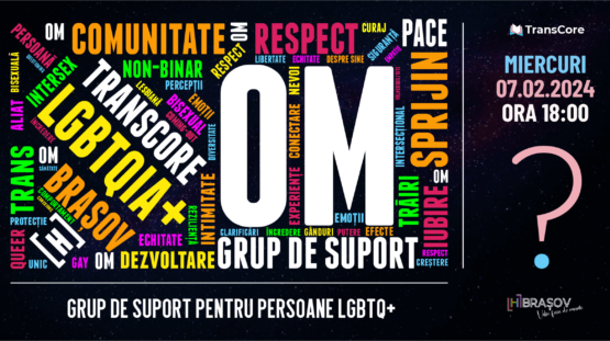 GRUP DE SUPORT PENTRU PERSOANE LGBTQ+ | 24.01.2024 @ 18:00